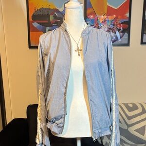 Women's Light Blue Bomber Jacket